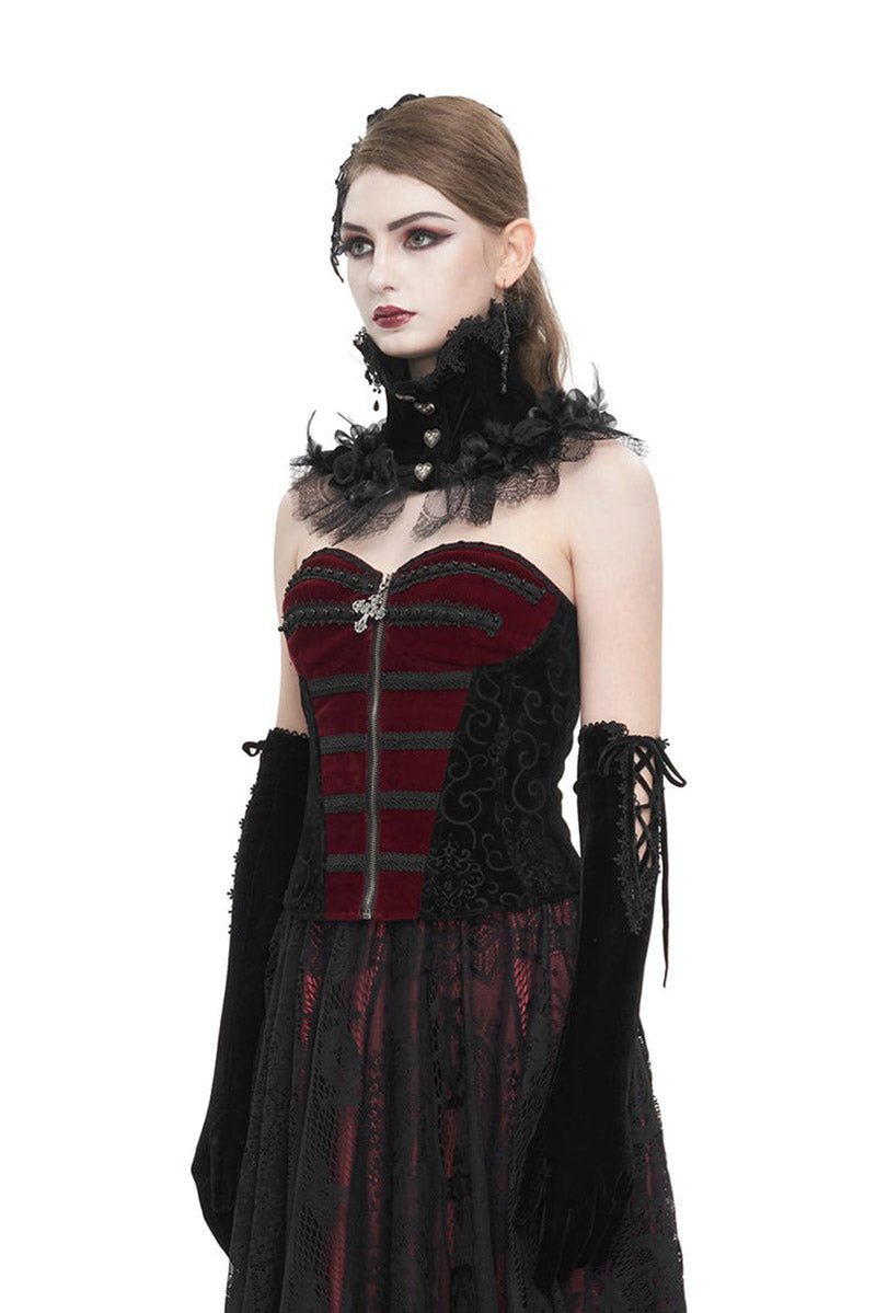 Bloodletting Vampire Goth Corset - womens tops - VampireFreaks - Devil Fashion