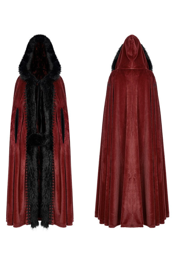 Bloodwitch Red Velvet Cloak - womens outerwear - VampireFreaks - Punk Rave