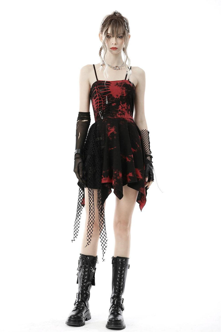 Bloody Boo Tie Dye Dress - dresses - VampireFreaks - Dark In Love