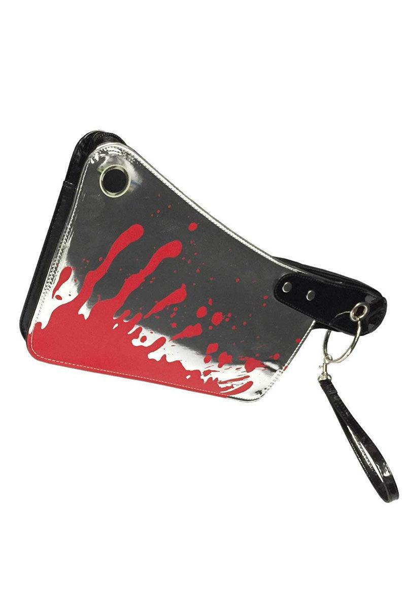 Bloody Cleaver Clutch Bag [Metallic] - bags & wallets - VampireFreaks - Kreepsville