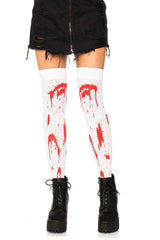 Bloody Zombie Thigh Highs - socks & stockings - VampireFreaks - Leg Avenue