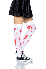 Bloody Zombie Thigh Highs - socks & stockings - VampireFreaks - Leg Avenue