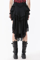 ruffled gothic bloomers with attached skirt