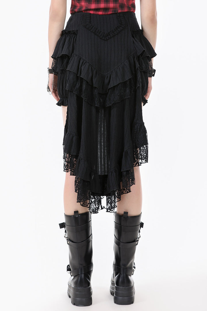 ruffled gothic bloomers with attached skirt