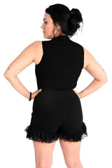 lolita dark romantic womens high waisted bloomer shorts