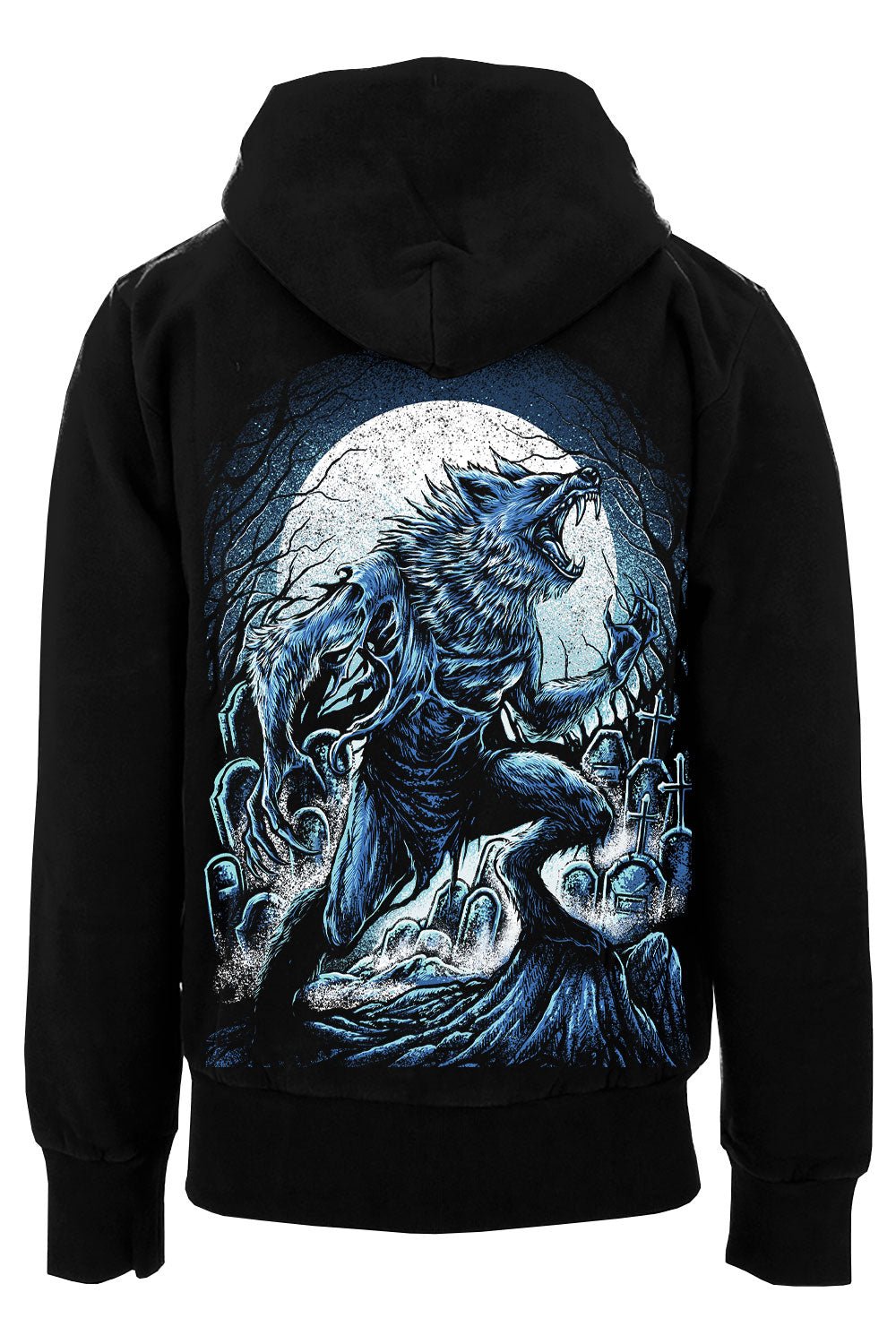 Blue Blood Werewolf Hoodie [Zipper or Pullover] - mens outerwear - VampireFreaks - VampireFreaks