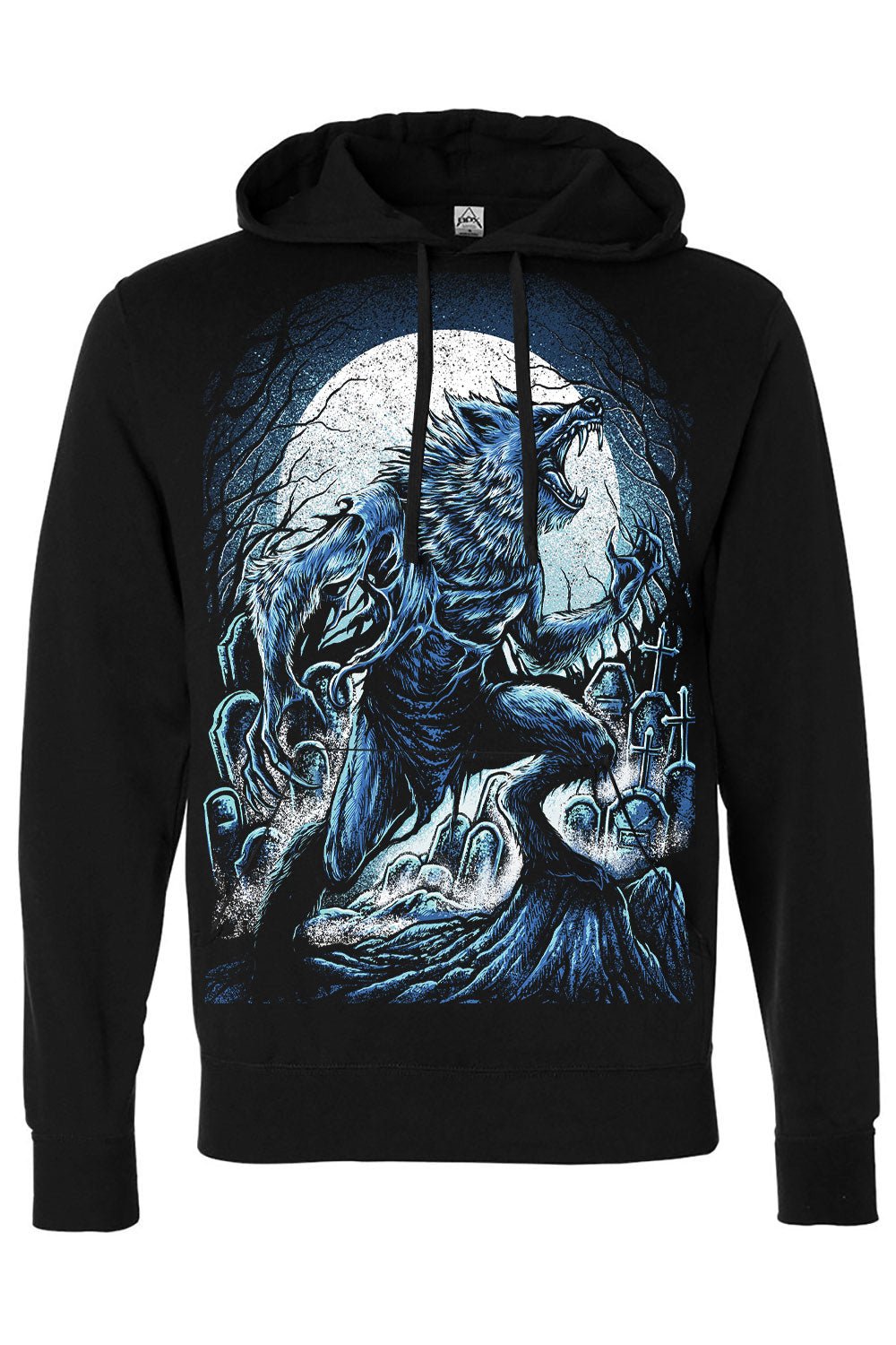 Blue Blood Werewolf Hoodie [Zipper or Pullover] - mens outerwear - VampireFreaks - VampireFreaks