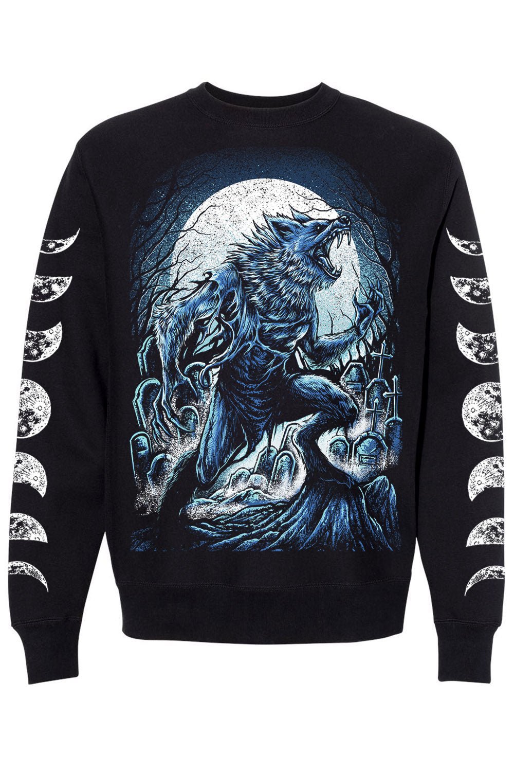 Blue Blood Werewolf Sweatshirt - mens outerwear - VampireFreaks - VampireFreaks