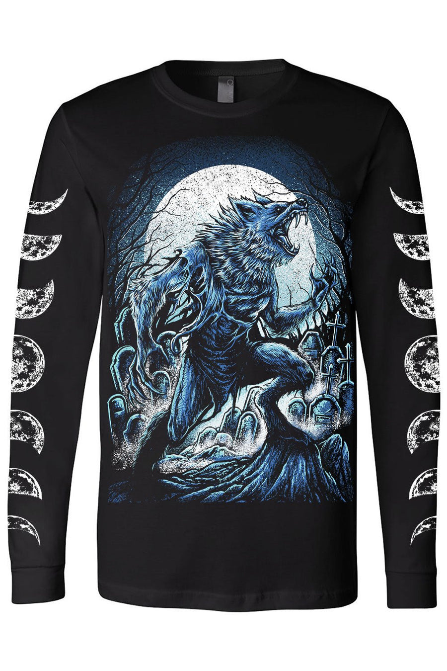 Blue Blood Werewolf T-shirt - graphic t-shirt - VampireFreaks - VampireFreaks