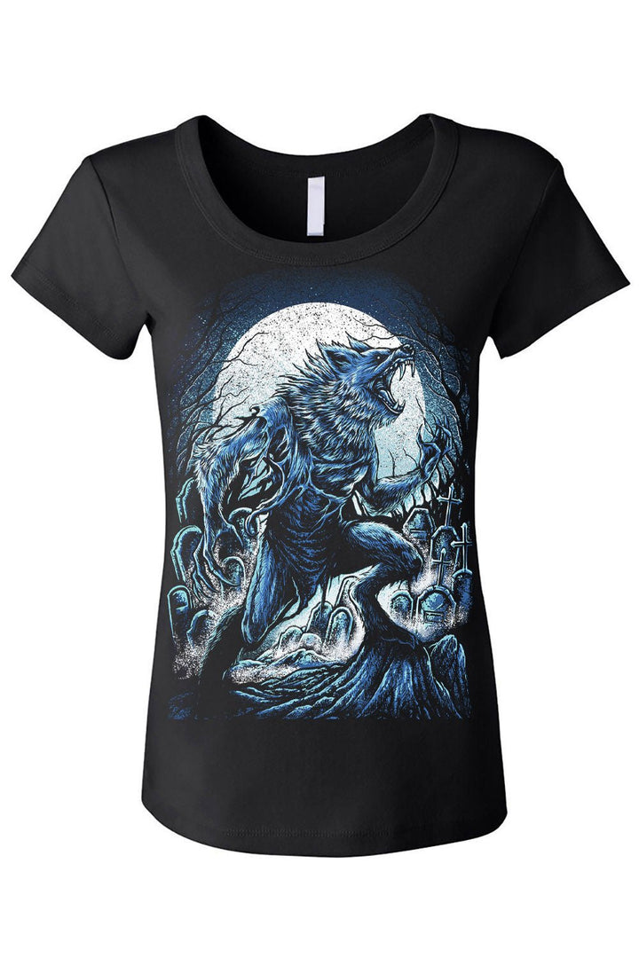 Blue Blood Werewolf T-shirt - graphic t-shirt - VampireFreaks - VampireFreaks