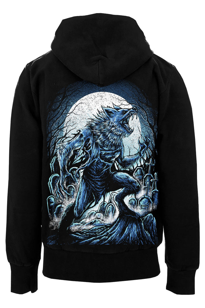 blue werewolf hoodie