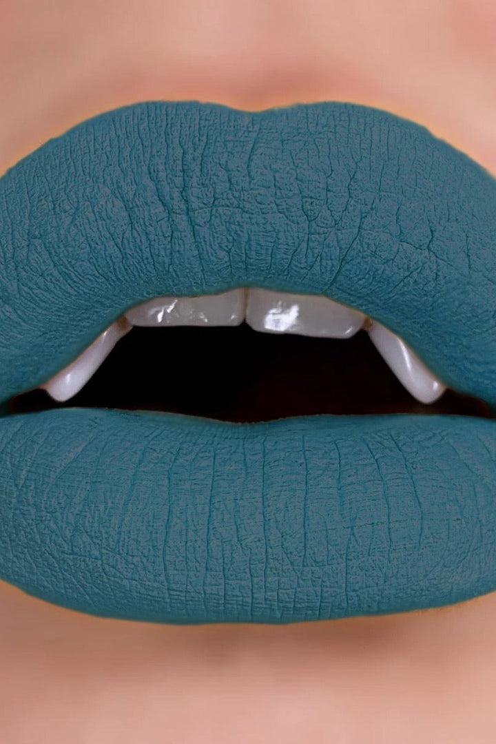 aqua blue liquid lipstick 