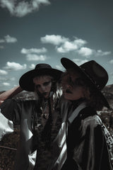 Blue Stargazer Veiled Hat - hats & scarves & headwear - VampireFreaks - Lively Ghosts