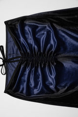 gothic blue whimsigoth velvet bell bottoms