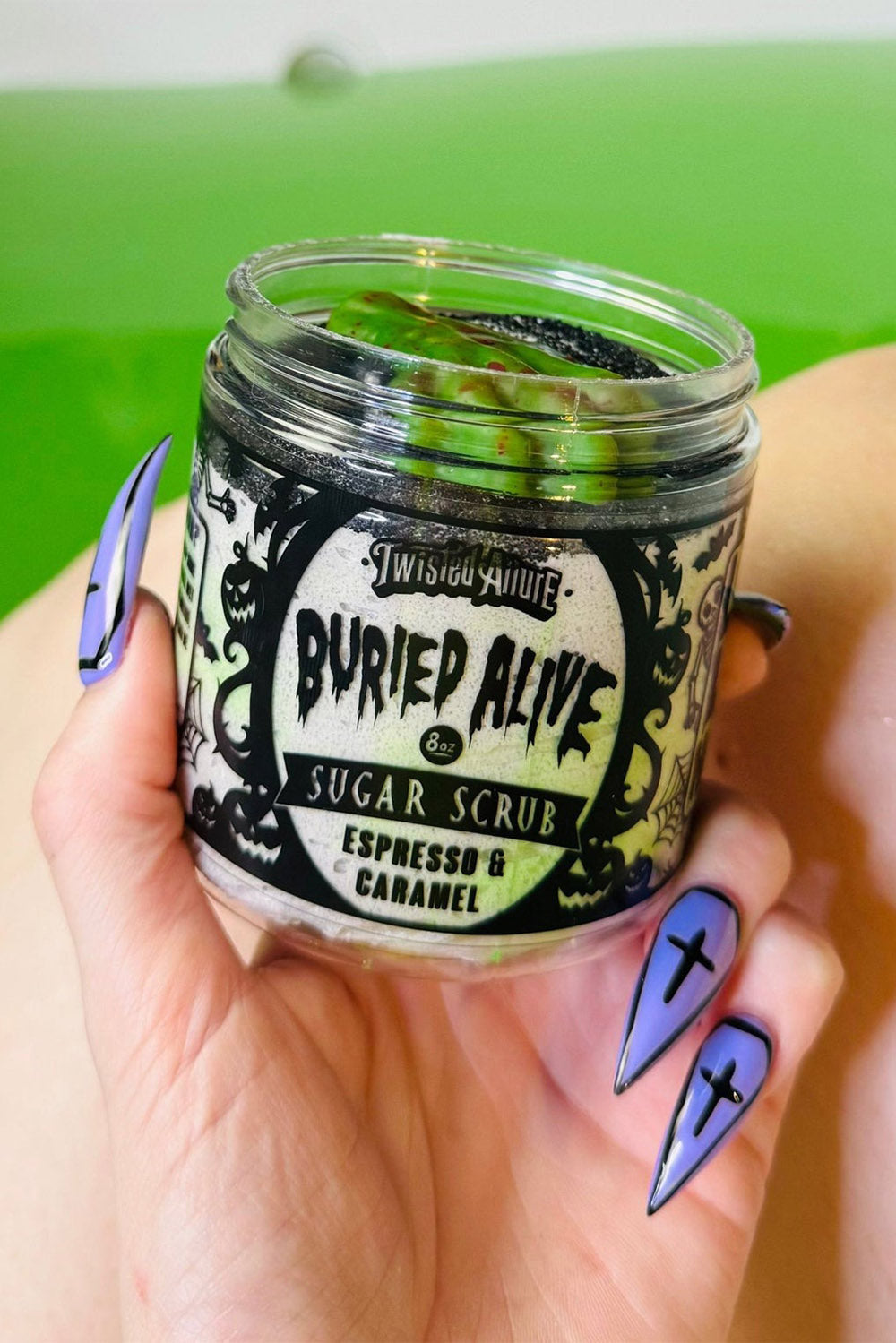 gothic whipped sugar scrub by twisted allure