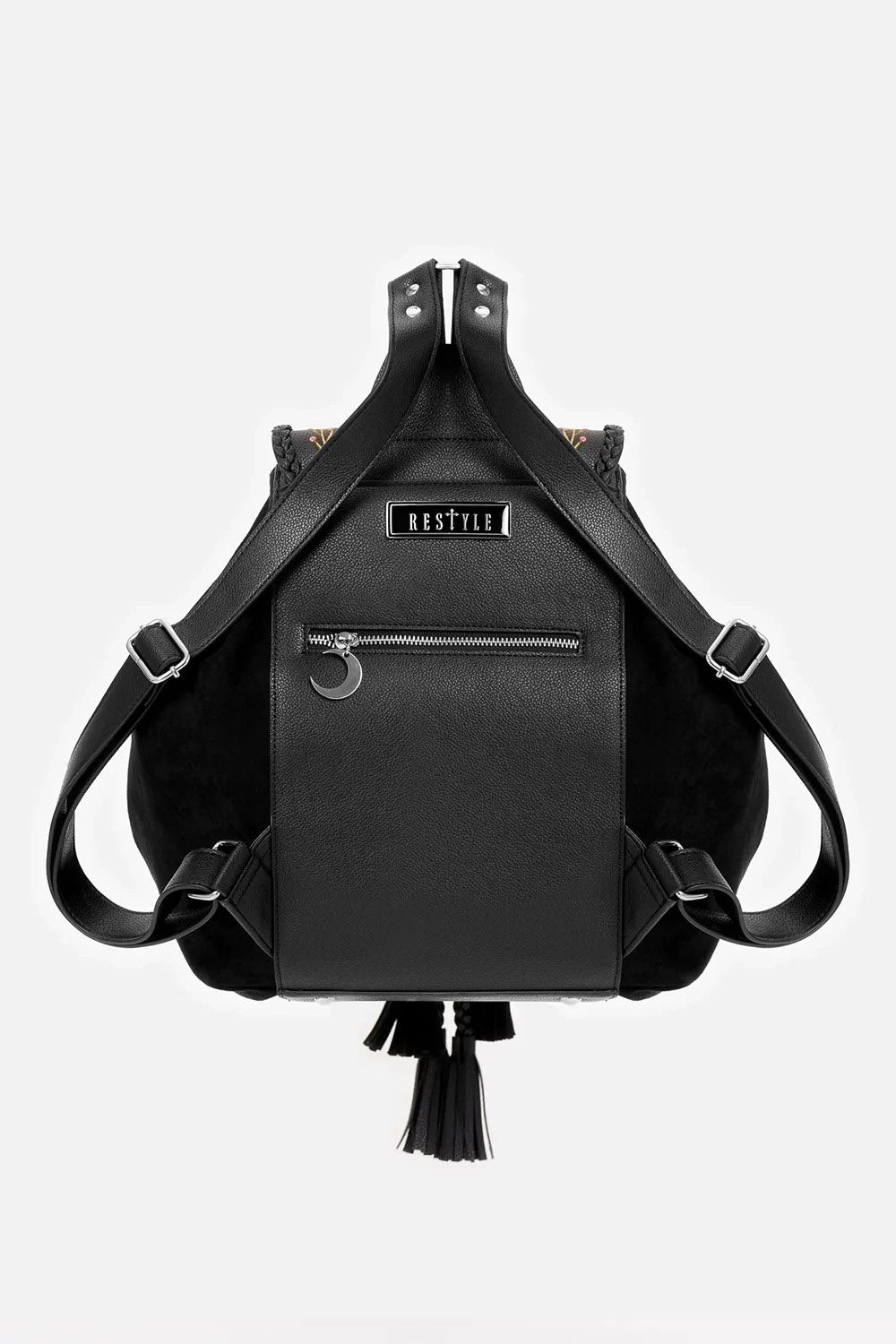 vegan leather hippie whimsygoth backpack 