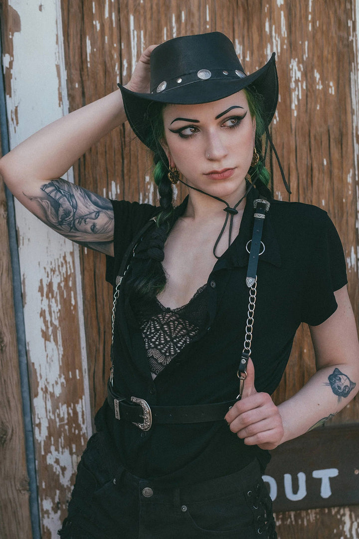 The Sharpshooter Western Goth Chain Harness