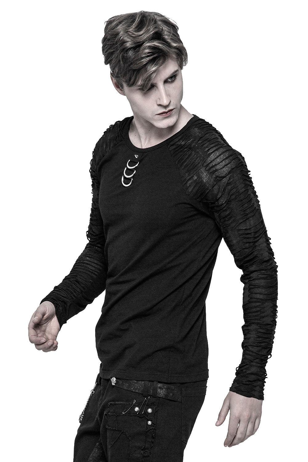 Bondage Slasher Long Sleeve Shirt - mens tops - VampireFreaks - Punk Rave