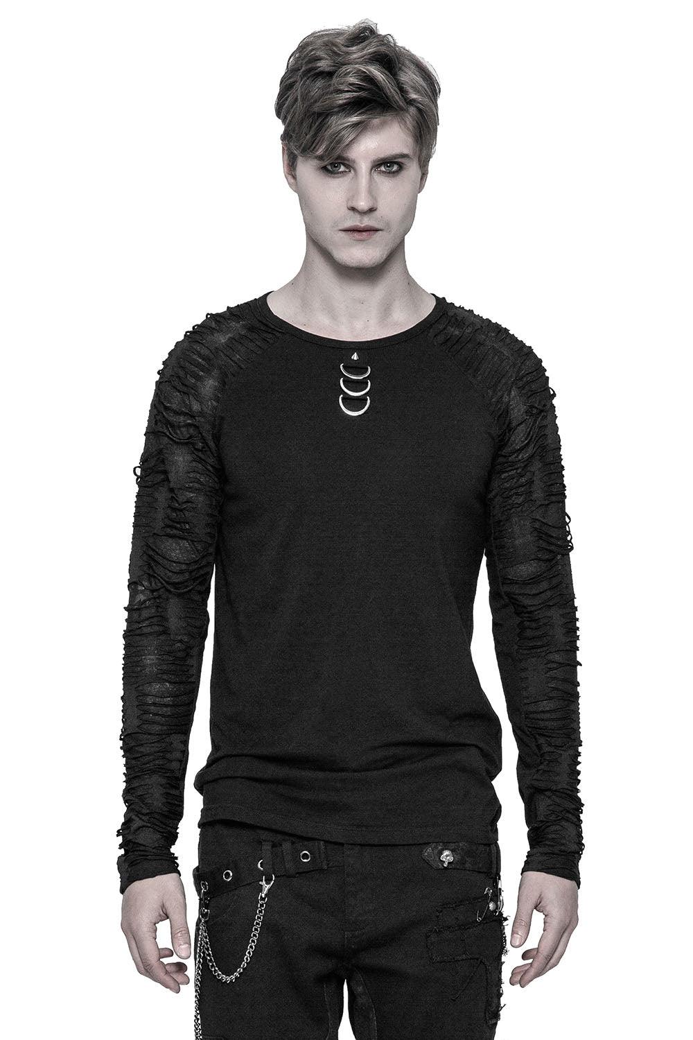 Bondage Slasher Long Sleeve Shirt - mens tops - VampireFreaks - Punk Rave