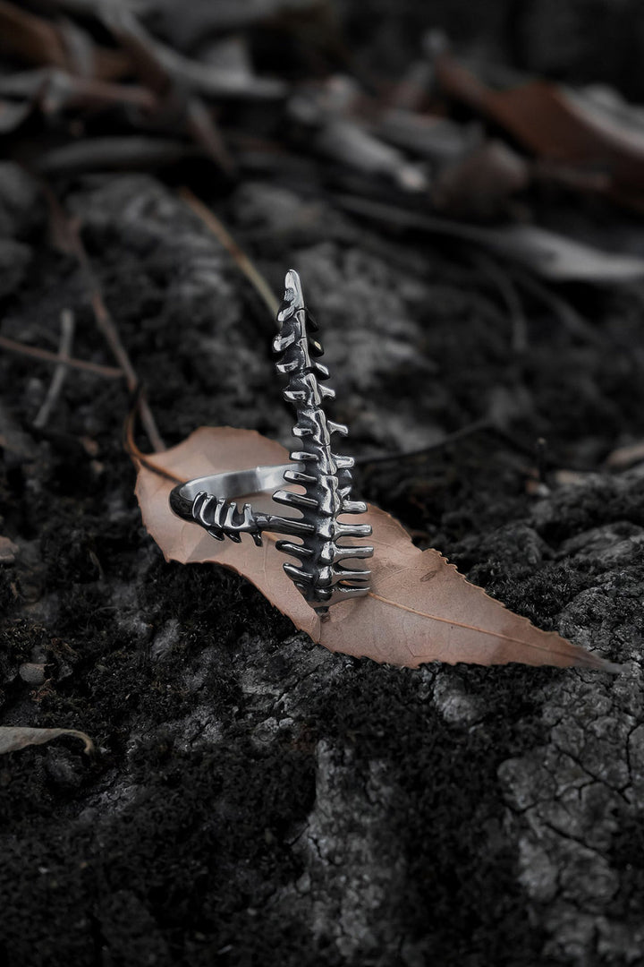 gothic bone ring