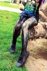 creepy cute whimsigoth fishnet stocking tights 