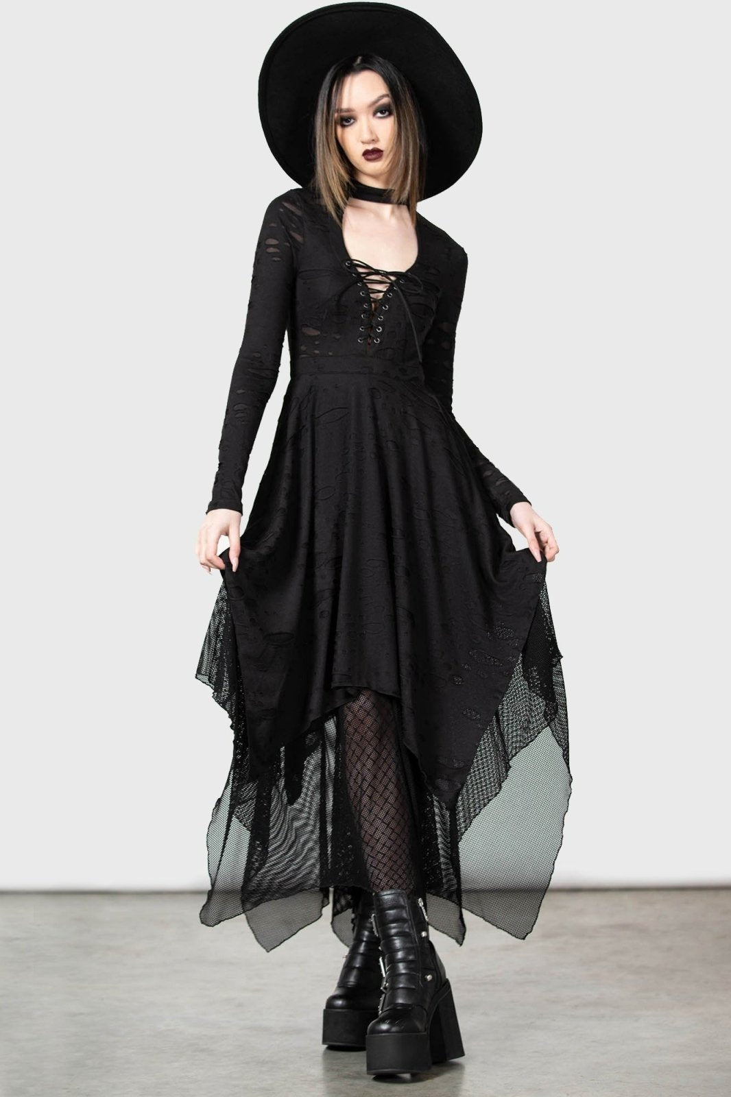 Boneland Arrow Maxi Dress - dresses - VampireFreaks - Killstar