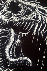 t rex jurassic bones and skull hoodie jacket 