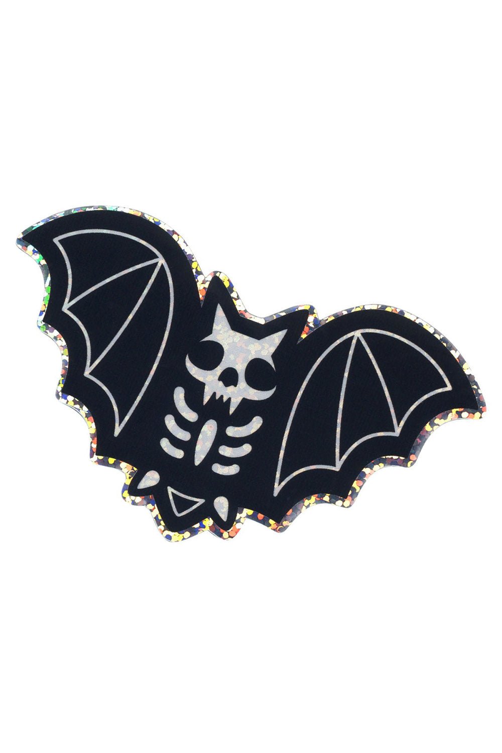 Boney Bat Glitter Sticker - stationery - VampireFreaks - Sourpuss