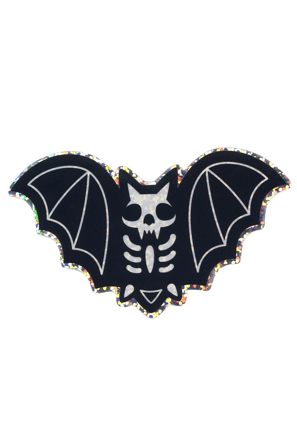 Boney Bat Glitter Sticker - stationery - VampireFreaks - Sourpuss