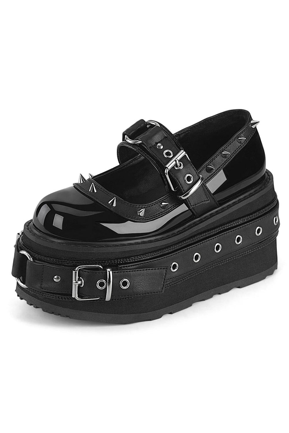 Boneyard Platform Mary Janes [DAM20/BPT-VL] – VampireFreaks