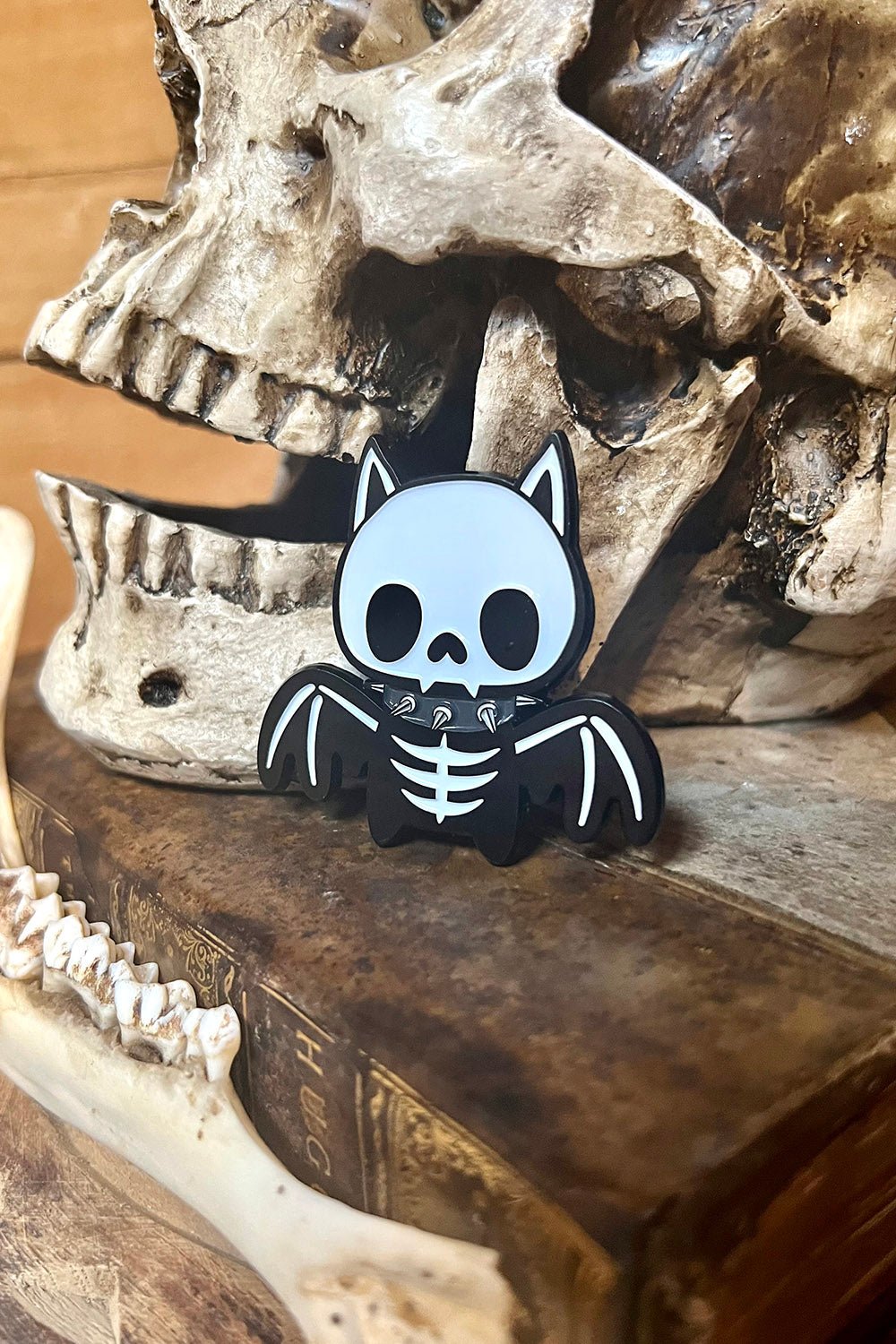 Bony Bat Enamel Pin - pins & patches - VampireFreaks - VampireFreaks