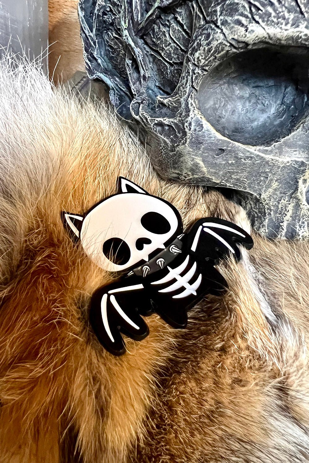 Bony Bat Enamel Pin - pins & patches - VampireFreaks - VampireFreaks