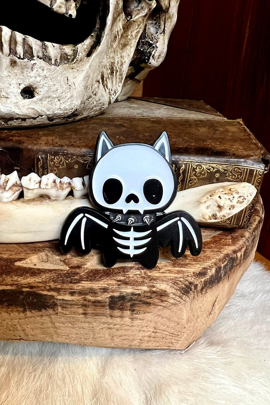 Bony Bat Enamel Pin - pins & patches - VampireFreaks - VampireFreaks