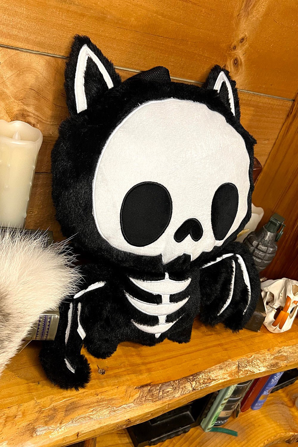 Bony Bat Plush Backpack - bags & wallets - VampireFreaks - VampireFreaks
