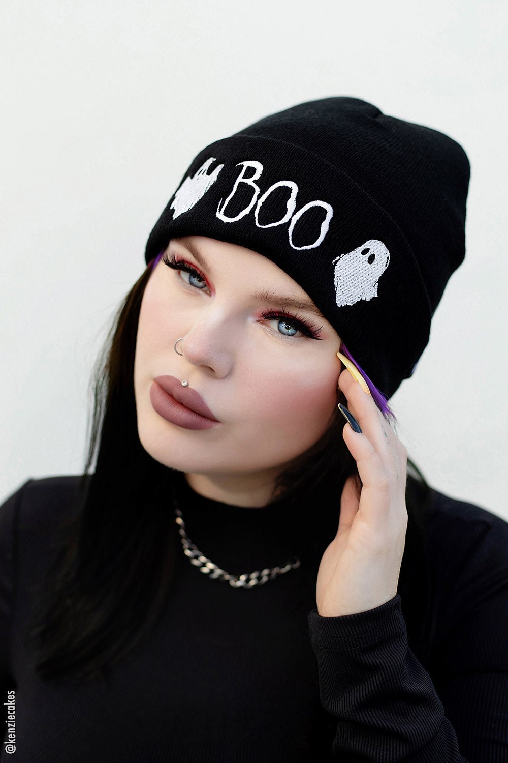 BOO Ghosts Beanie - hats & scarves & headwear - VampireFreaks - VampireFreaks