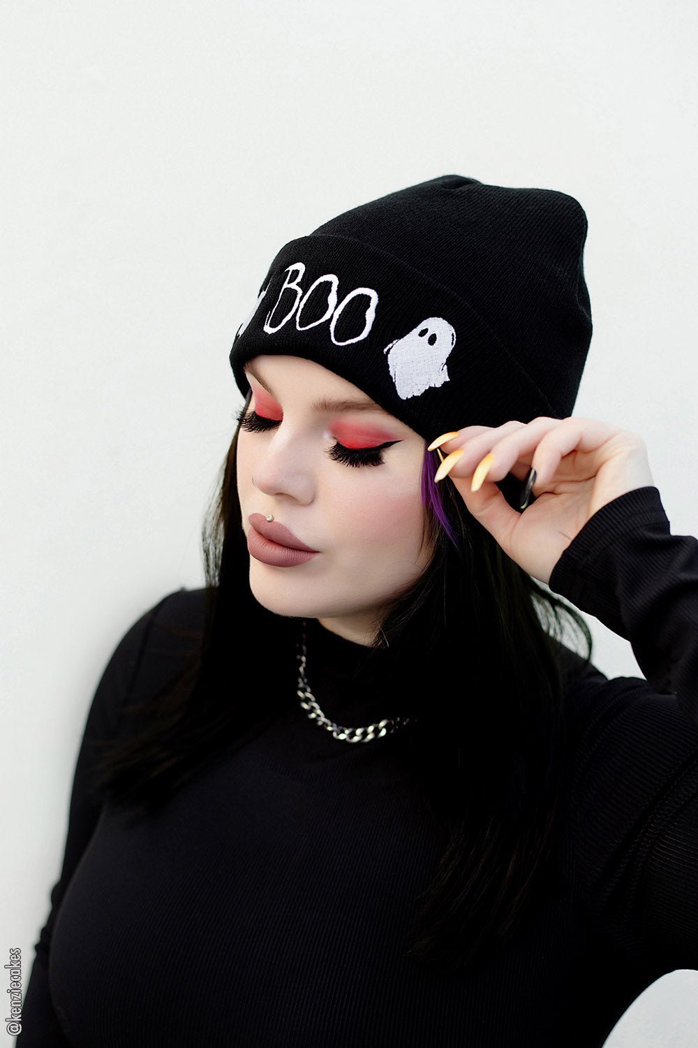 BOO Ghosts Beanie - hats & scarves & headwear - VampireFreaks - VampireFreaks