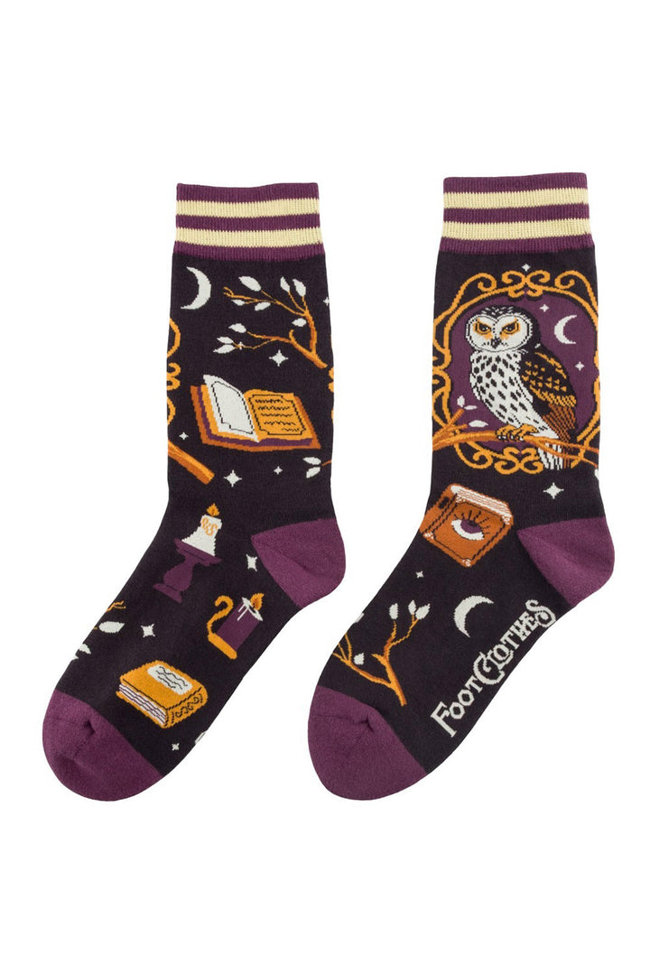 gothic witch socks by footclothes