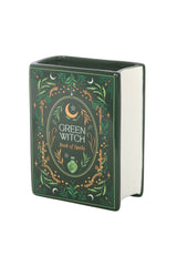 Green Witch book of spells flower vase from Something Different