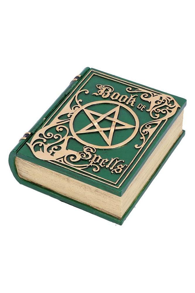 Book of Spells Secret Stash Box [Green] - housewares - VampireFreaks - Nemesis Now