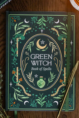Green Witch Book of Spells occult notebook from Something Different