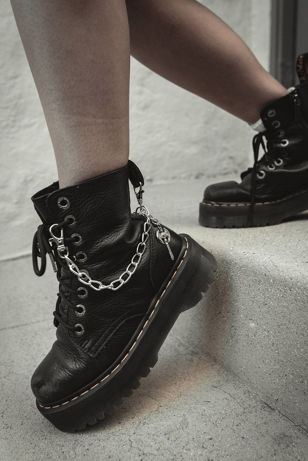 gothic boot chain strap for men