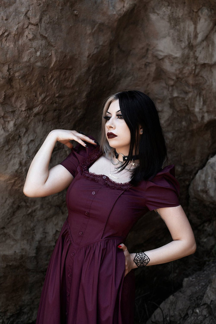 Bordeaux Dress - dresses - VampireFreaks - Lively Ghosts