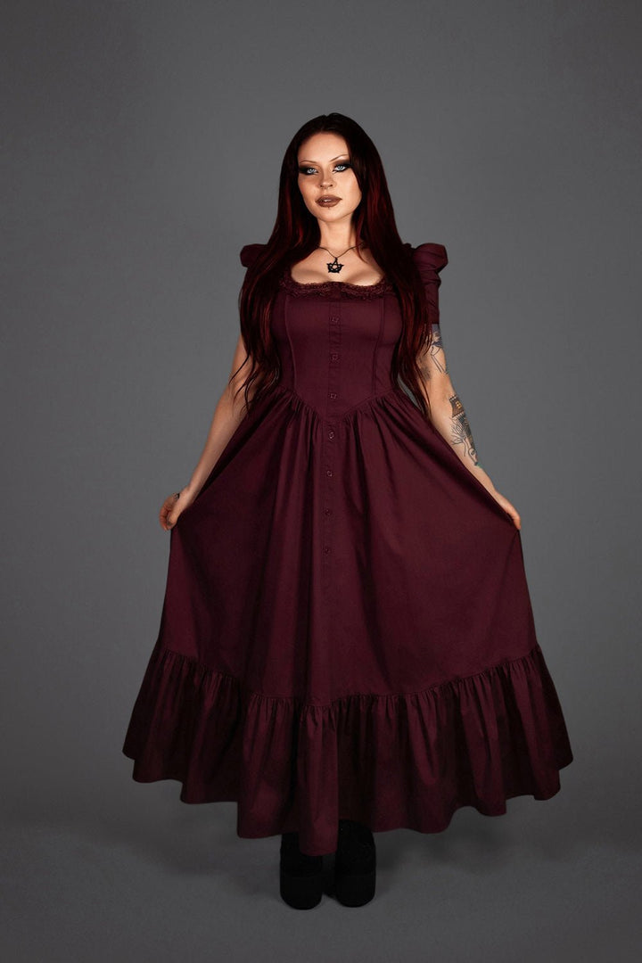 Bordeaux Dress - dresses - VampireFreaks - Lively Ghosts