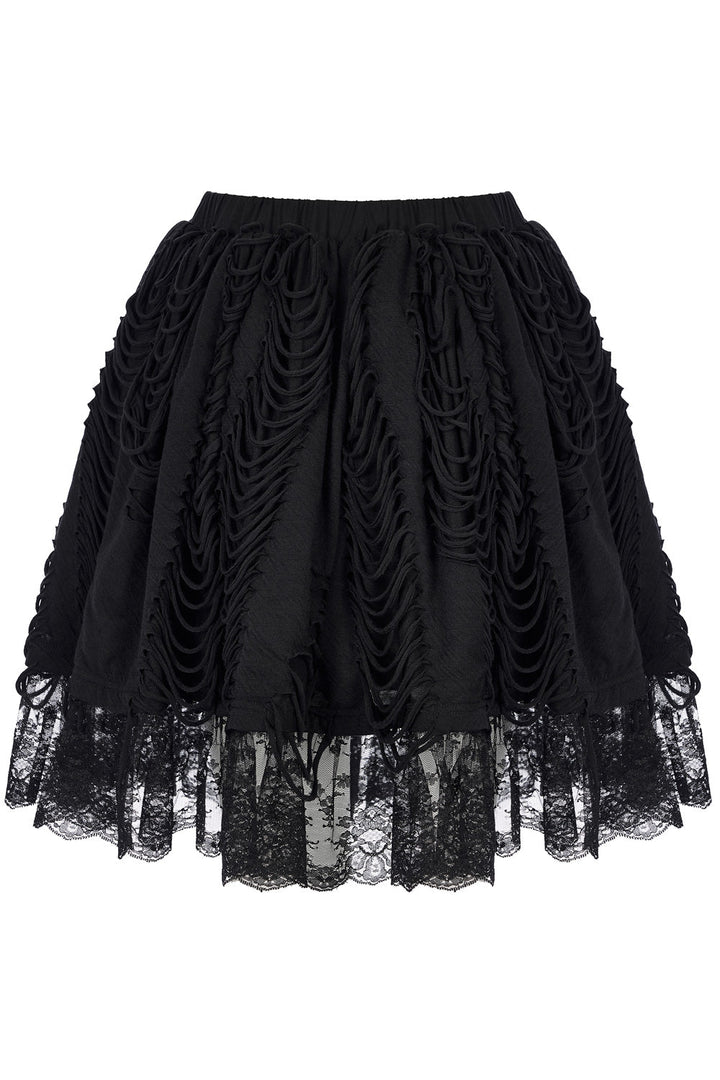 Born to Haunt Shredded Skirt - skirts - VampireFreaks - Punk Rave