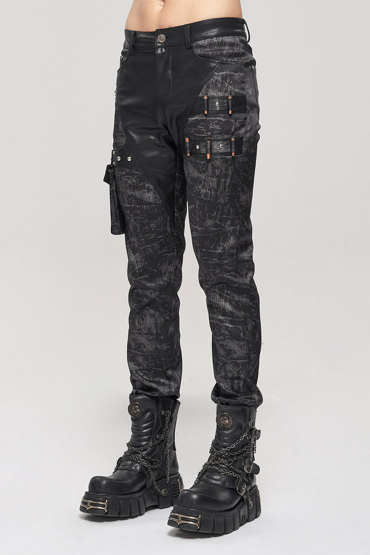 Bounty Hunter Distressed Pants - mens pants - VampireFreaks - Devil Fashion