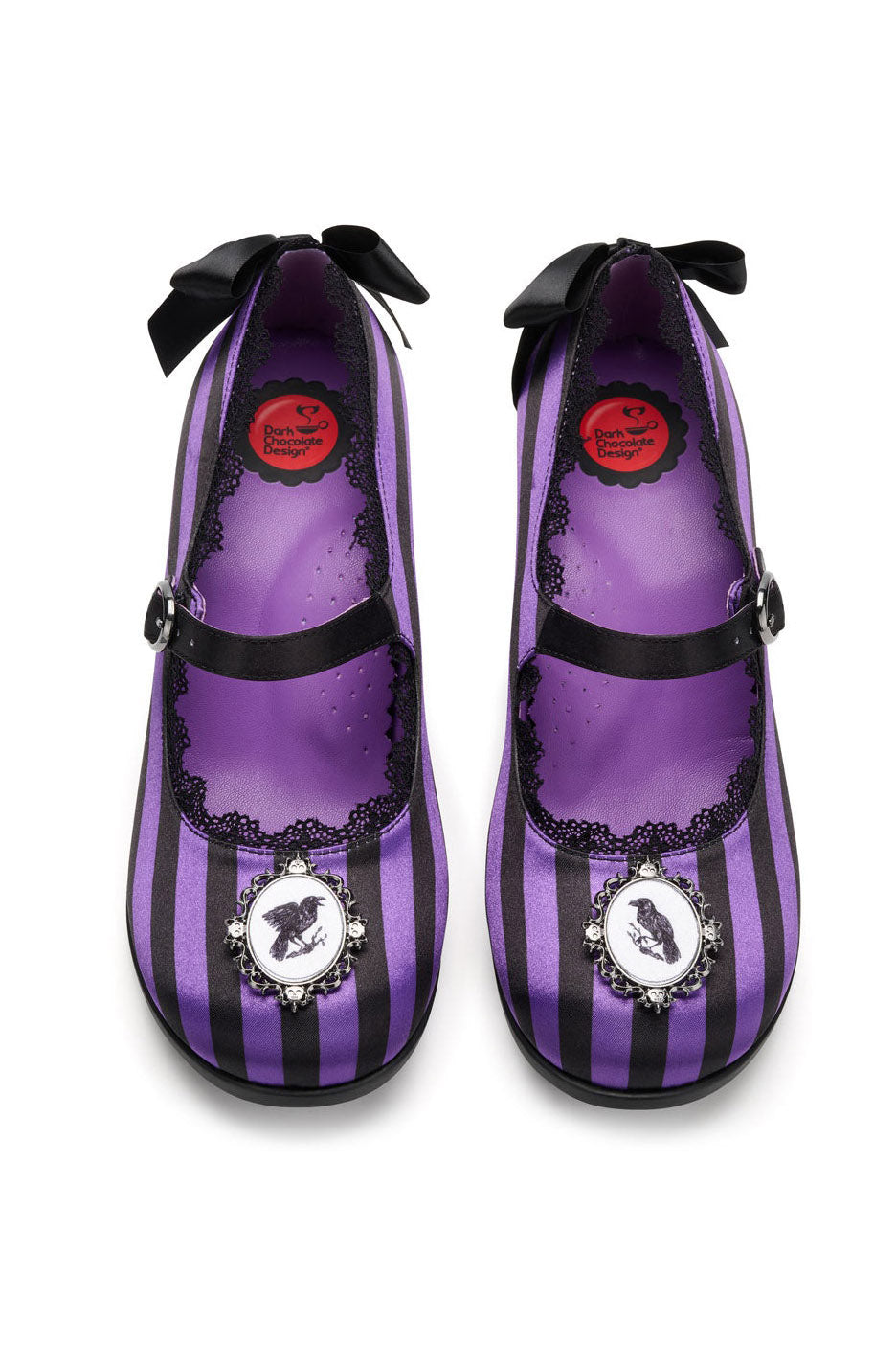 striped steampunk high heels