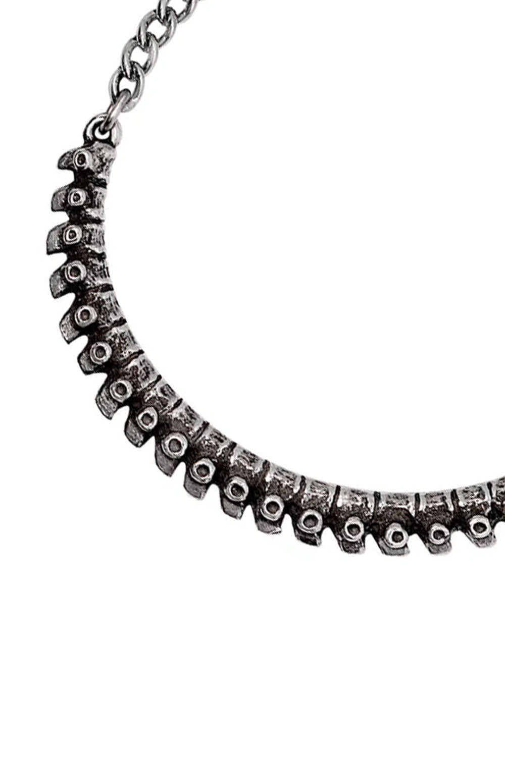 Pewter metal spine bracelet from Alchemy England