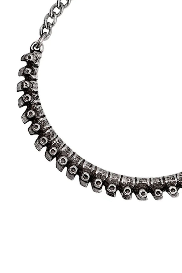 Pewter metal spine bracelet from Alchemy England
