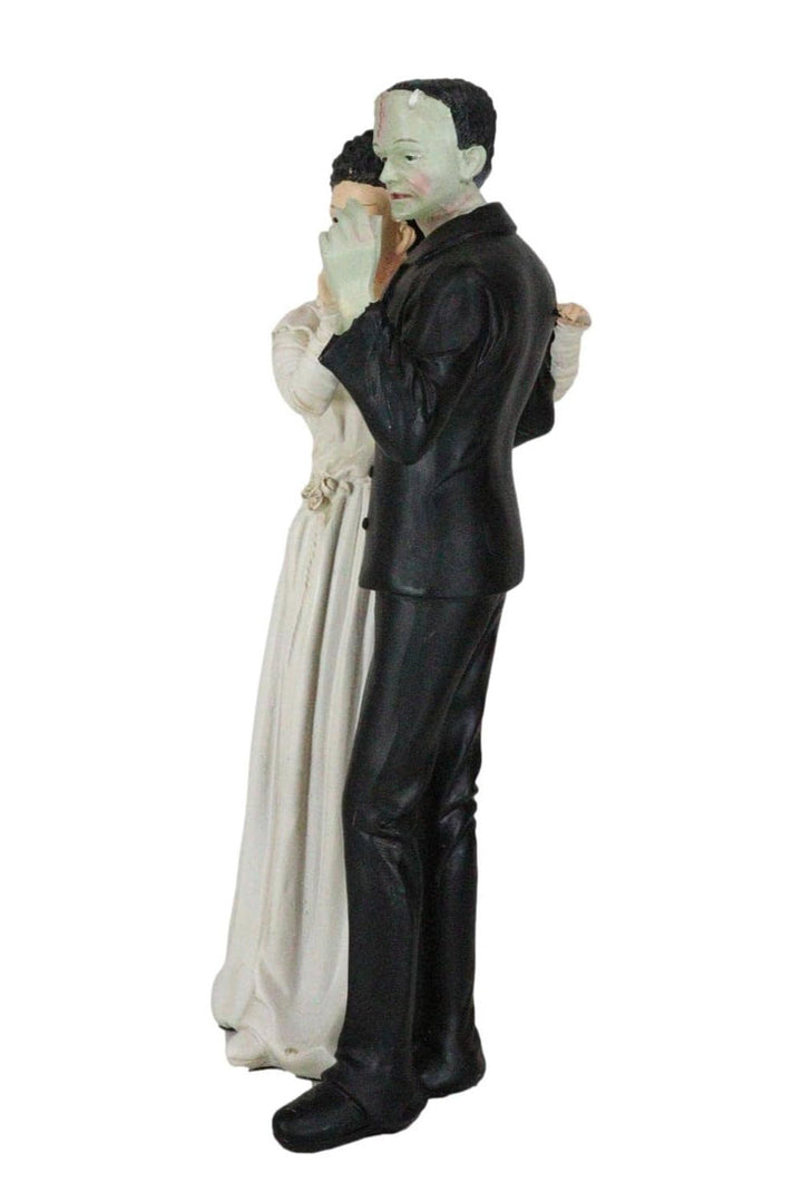 bride and frankenstein wedding statue