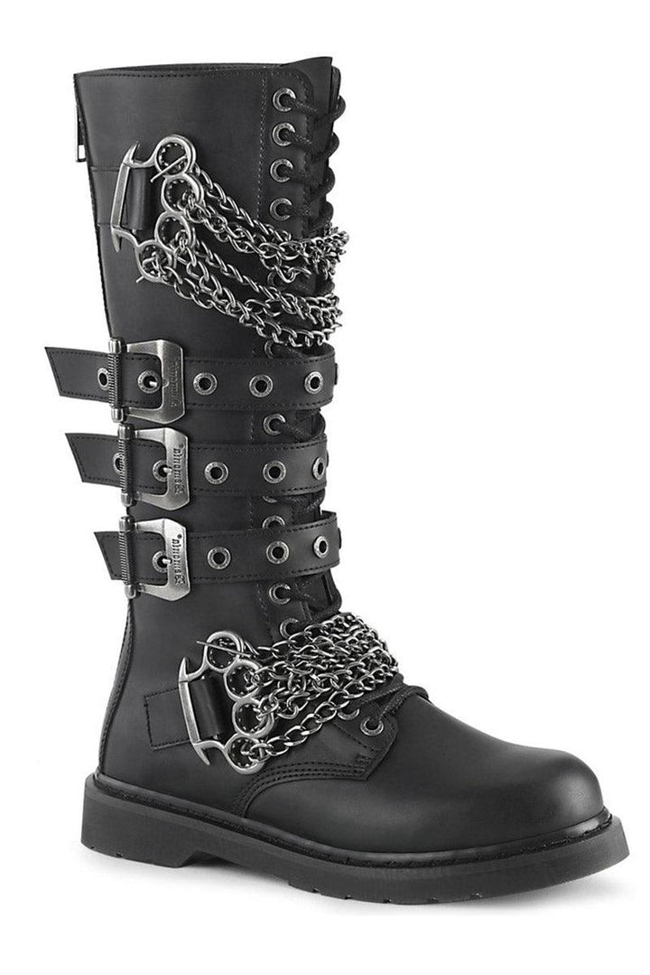 Brass Knuckle Combat Boots [Bolt - 450 Boots] - mens shoes - VampireFreaks - Demonia